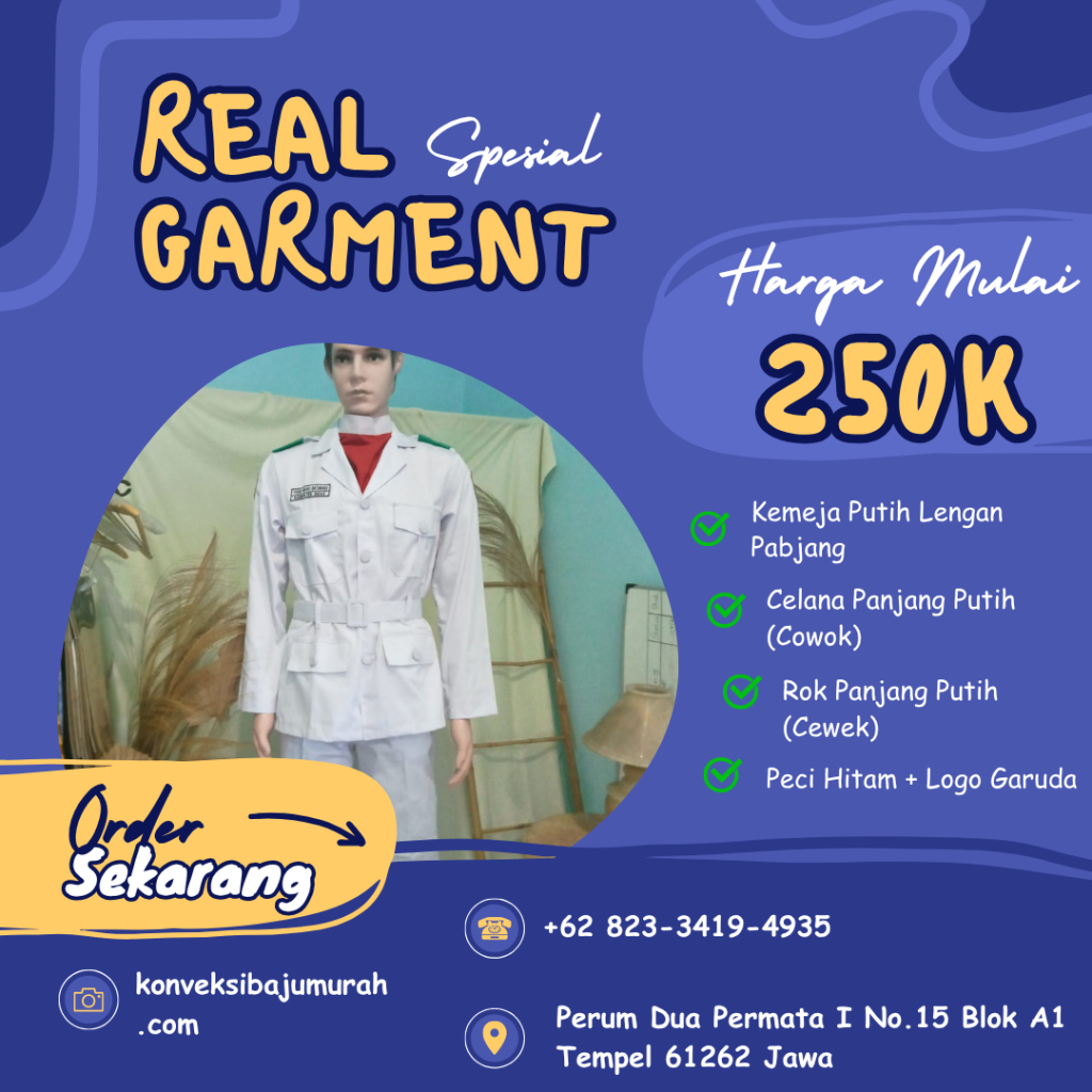 pakaian paskibra lengkap