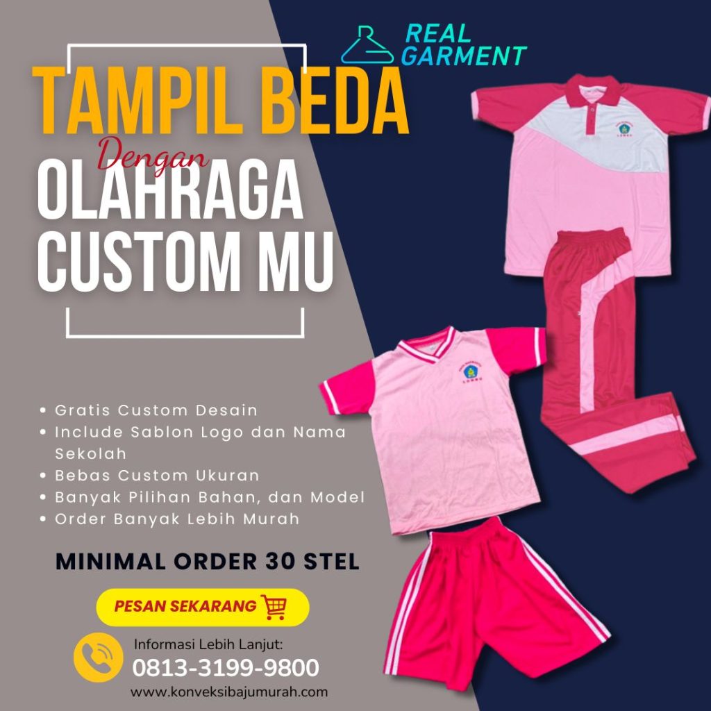 baju seragam olahraga sekolah