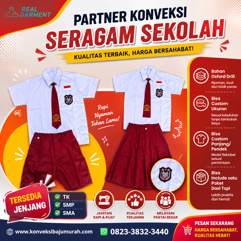 Baju Seragam Sd Merah Putih