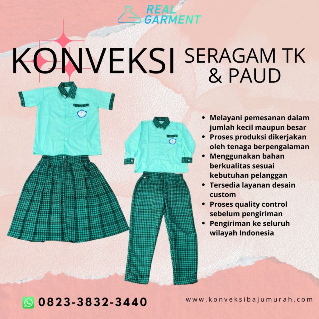 baju seragam sekolah tk