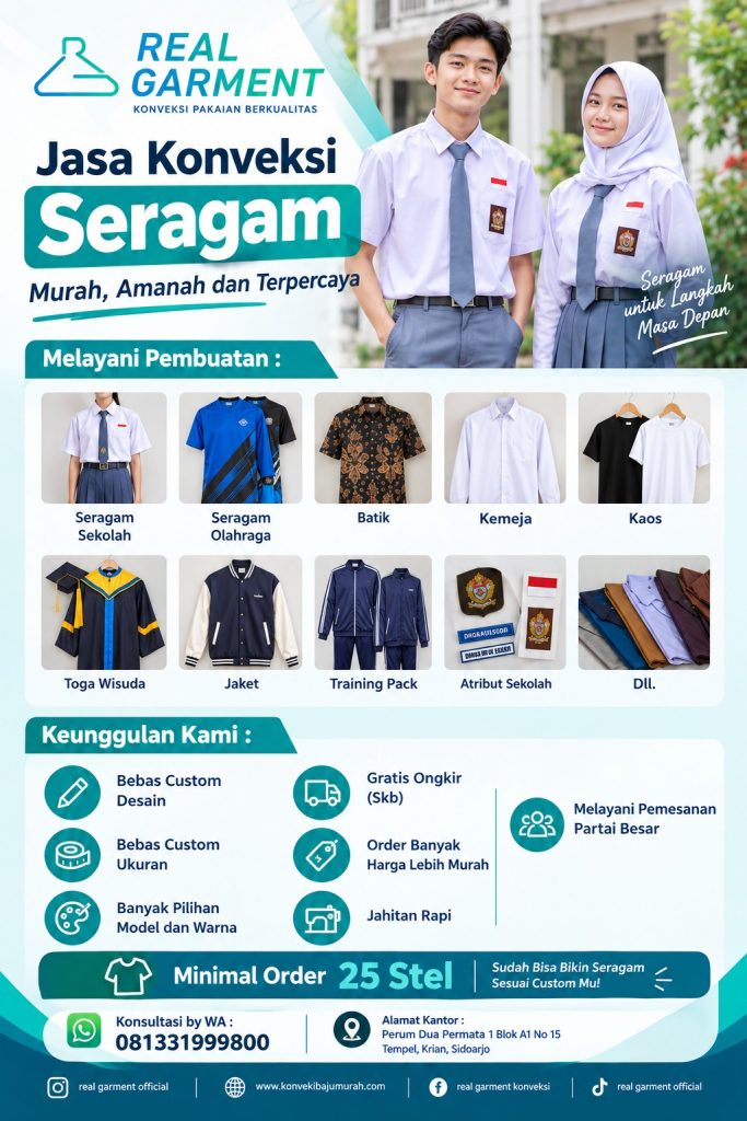 Konveksi Sidoarjo Murah Terpercaya